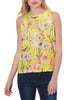 FLORAL AND BIRD PRINT VEST TOP